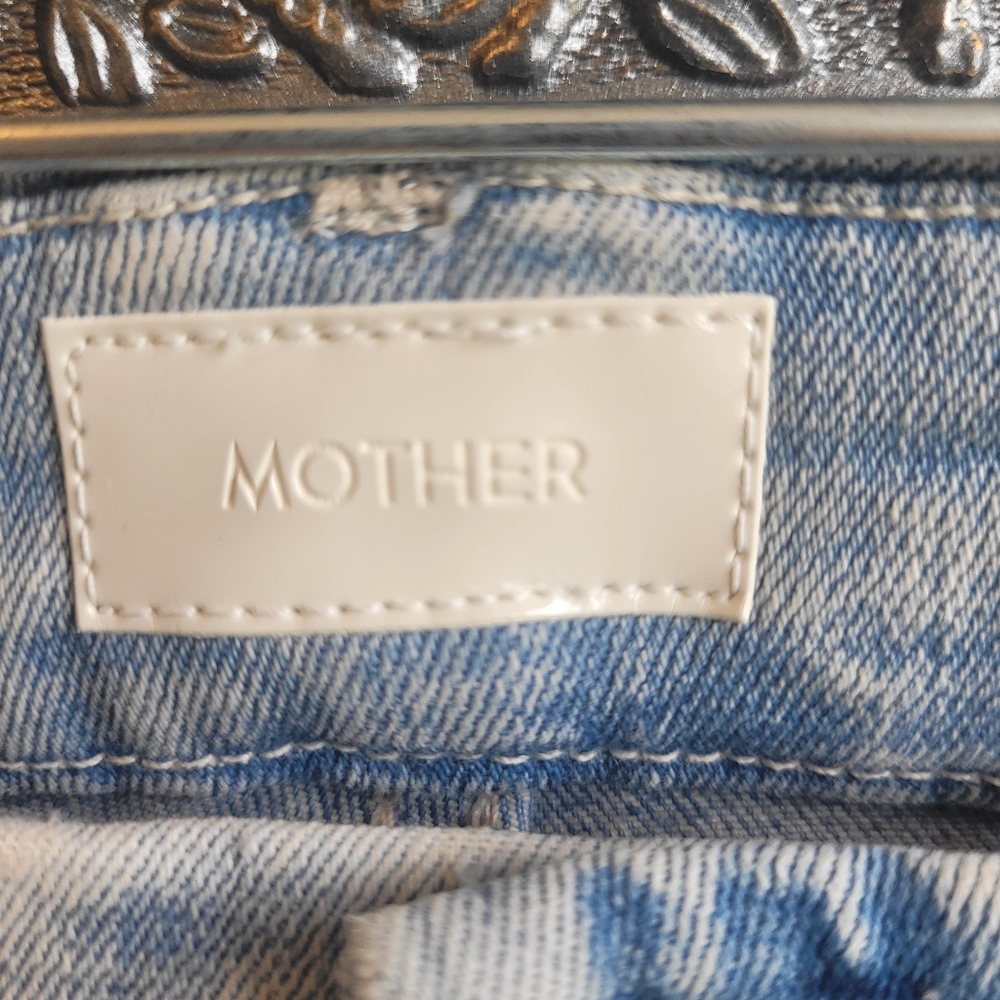 Mother Pixie Ankle Fray Button Fly Jeans. Action Shot. Size 25. New Without Tags - Picture 3 of 9